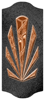 DARAY-C-602-CP-SH-BK Copper Sunburst Shimmer Black